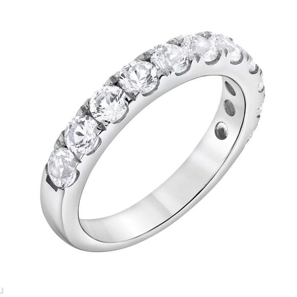 White Sapphire UD925 Sterling Silver Ring - Picture 3 of 7